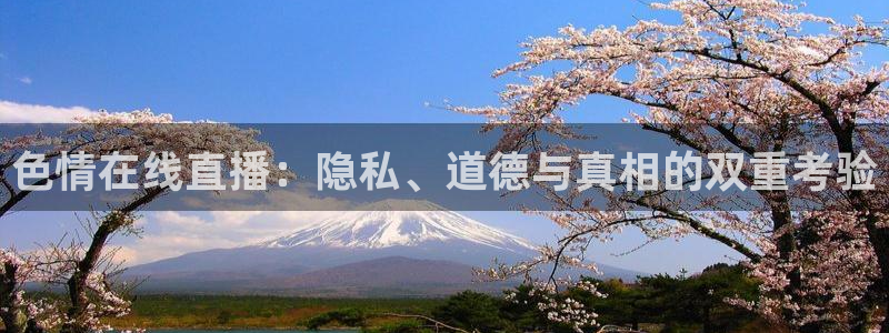 jrkan直播体育网nba：色情在线直播：隐私、道德与真相的双重考验